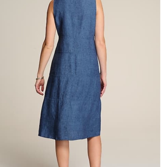 Pure J. Jill Seamed Linen Dress – Size Small – Deep River Multi – EUC - Picture 2 of 9